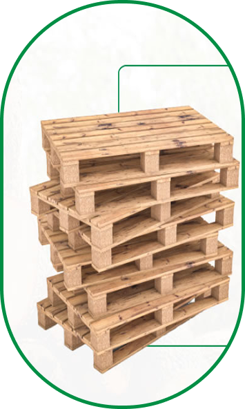 Paletes de madeira para logística e armazenamento